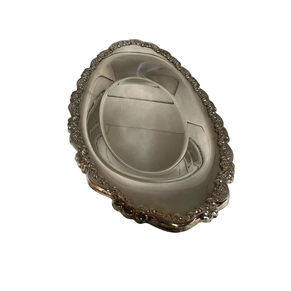 Vintage ONEIDA Du Maurier bread Roll Tray 14" silverplated BNIB 1990 - Picture 8 of 12